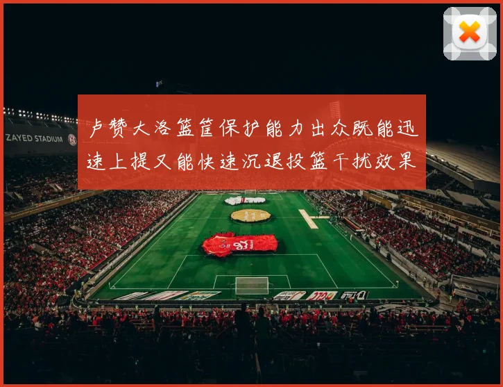 卢赞大洛篮筐保护能力出众既能迅速上提又能快速沉退投篮干扰效果显著